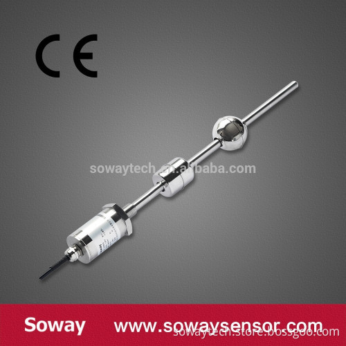 Magnetostrictive water tank/fuel tank liquid level sensor